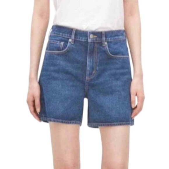 Uniqlo High Rise Roll Up Denim Shorts - Picture 2 of 5